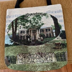 Elvis Presley Graceland Tapestry Tote Bag